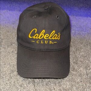 Cabela's Black Cap with Yellow Embroidery